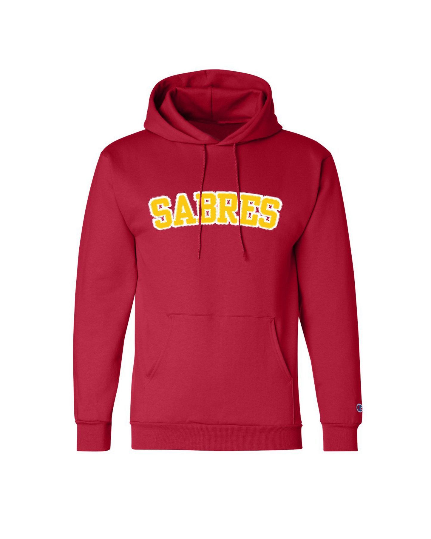 Saunders Sabres Embroidered Twill Champion Hoodie