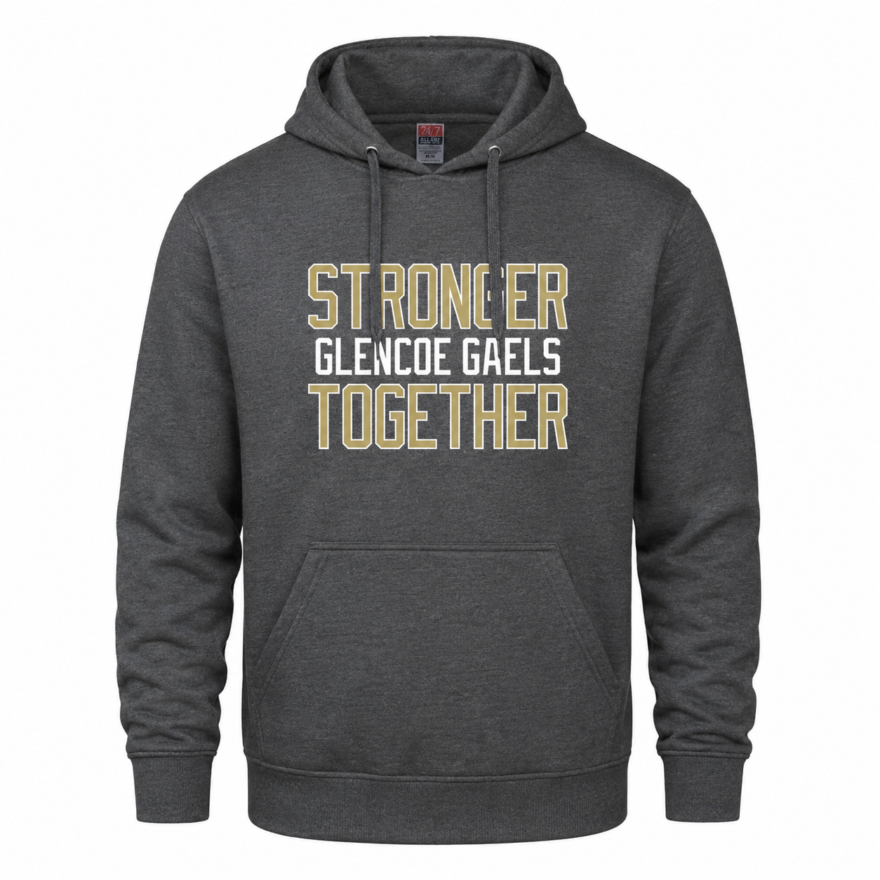 Glencoe Gaels Stronger Together Embroidered Twill Hoodie