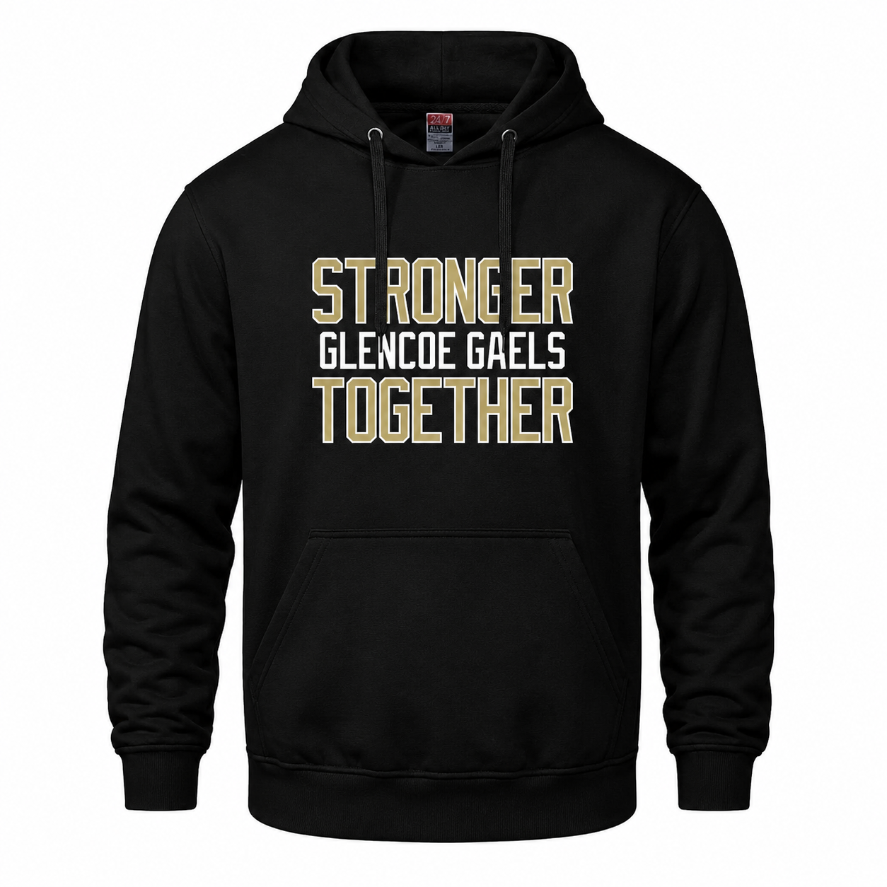 Glencoe Gaels Stronger Together Embroidered Twill Hoodie