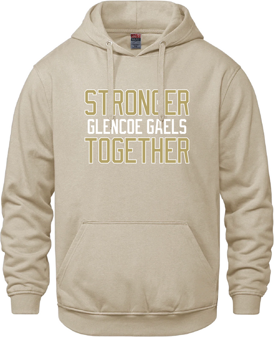 Glencoe Gaels Stronger Together Embroidered Twill Hoodie