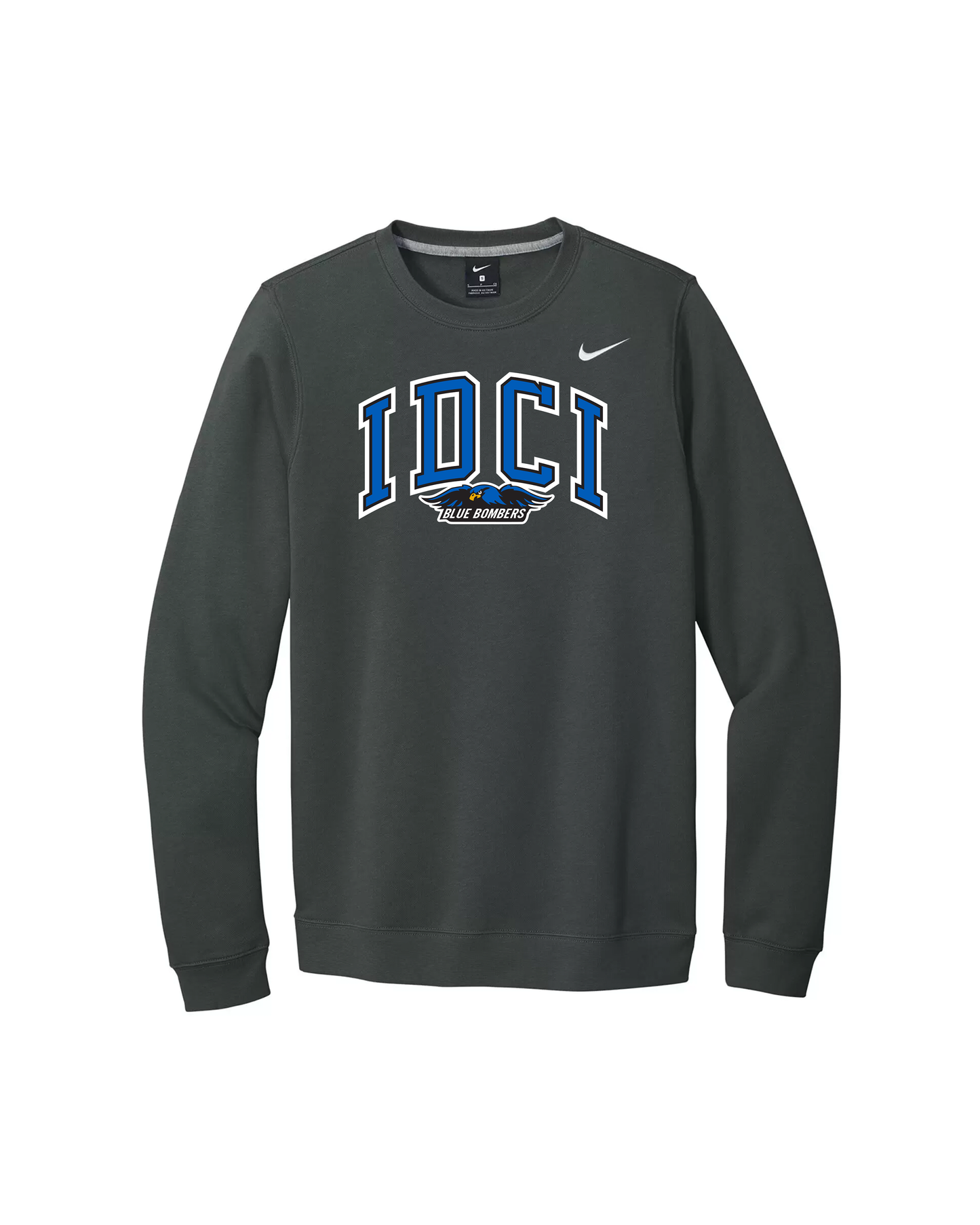 IDCI Blue Bombers Varsity Nike Crewneck