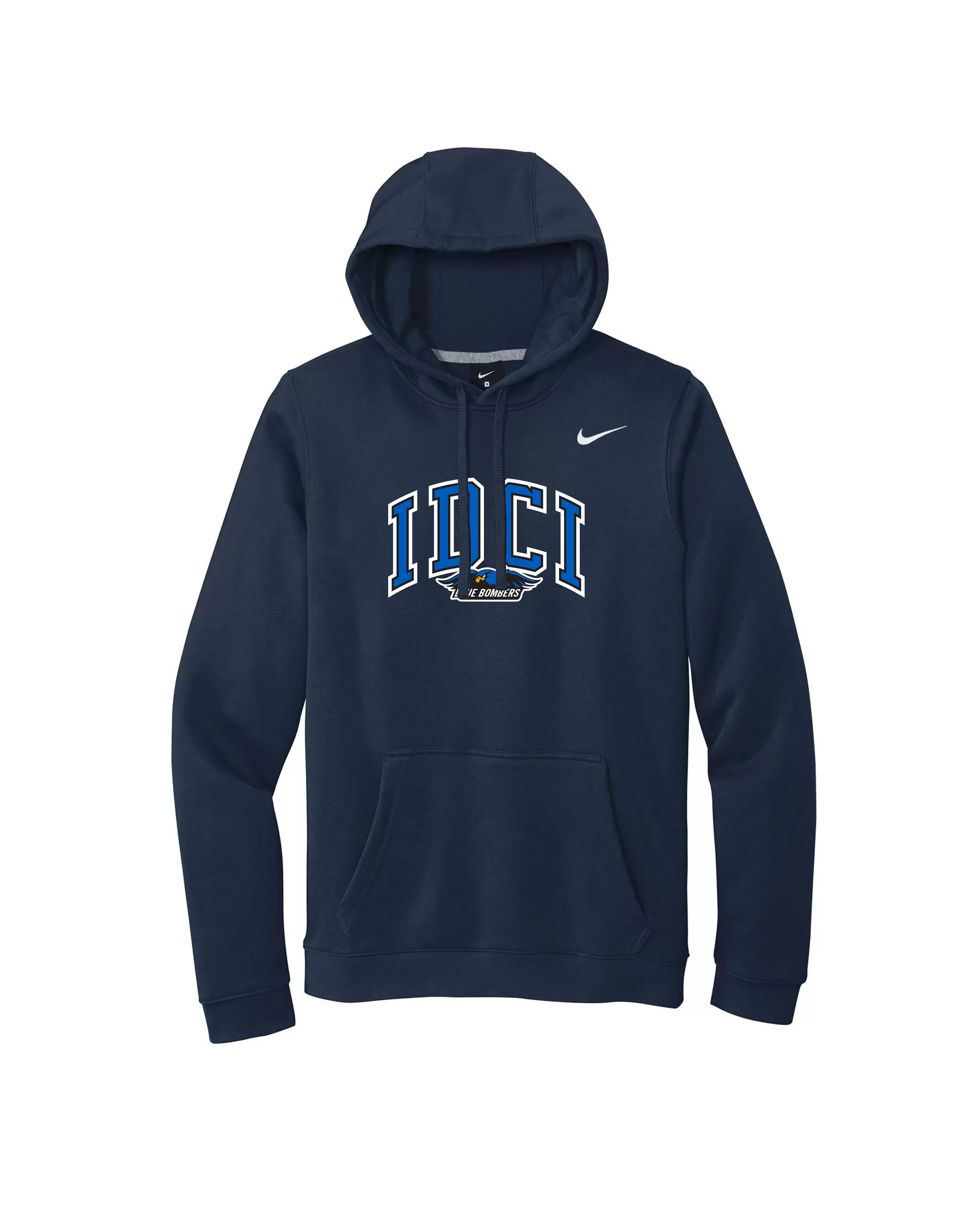 Grey and blue nike outlet hoodie