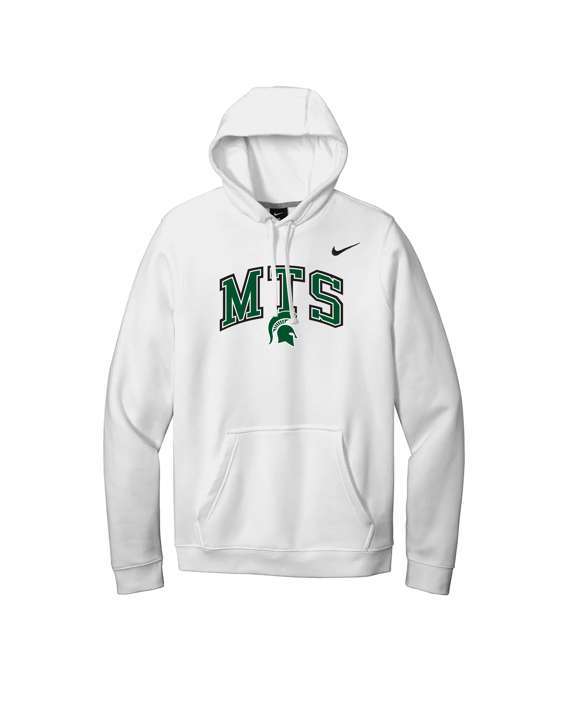 MTS Spartans Varsity Nike Hoodie 2XL White
