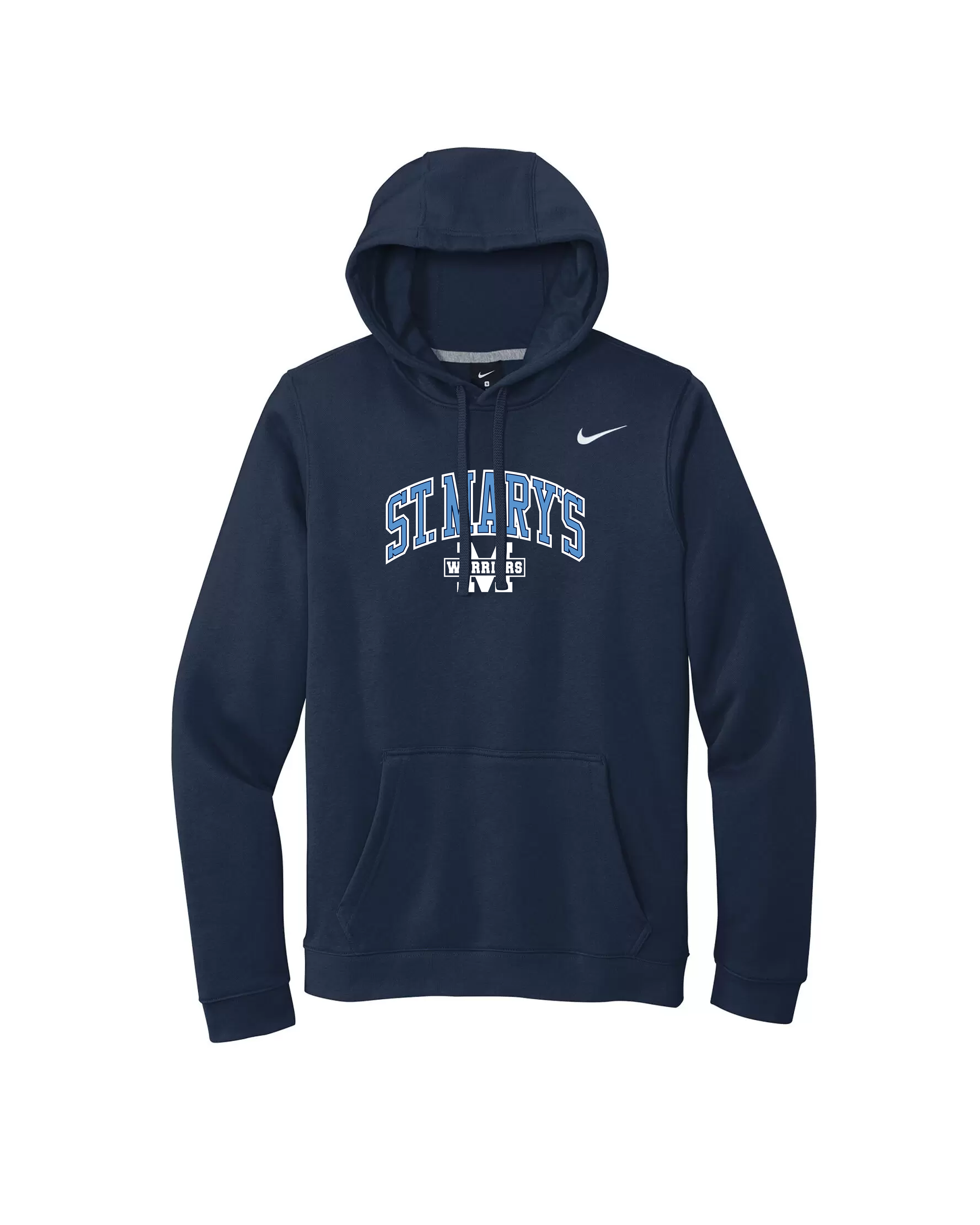 St. Mary s Warriors Varsity Nike Hoodie L Navy
